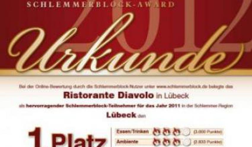 Platz 1 fürs Diavolo